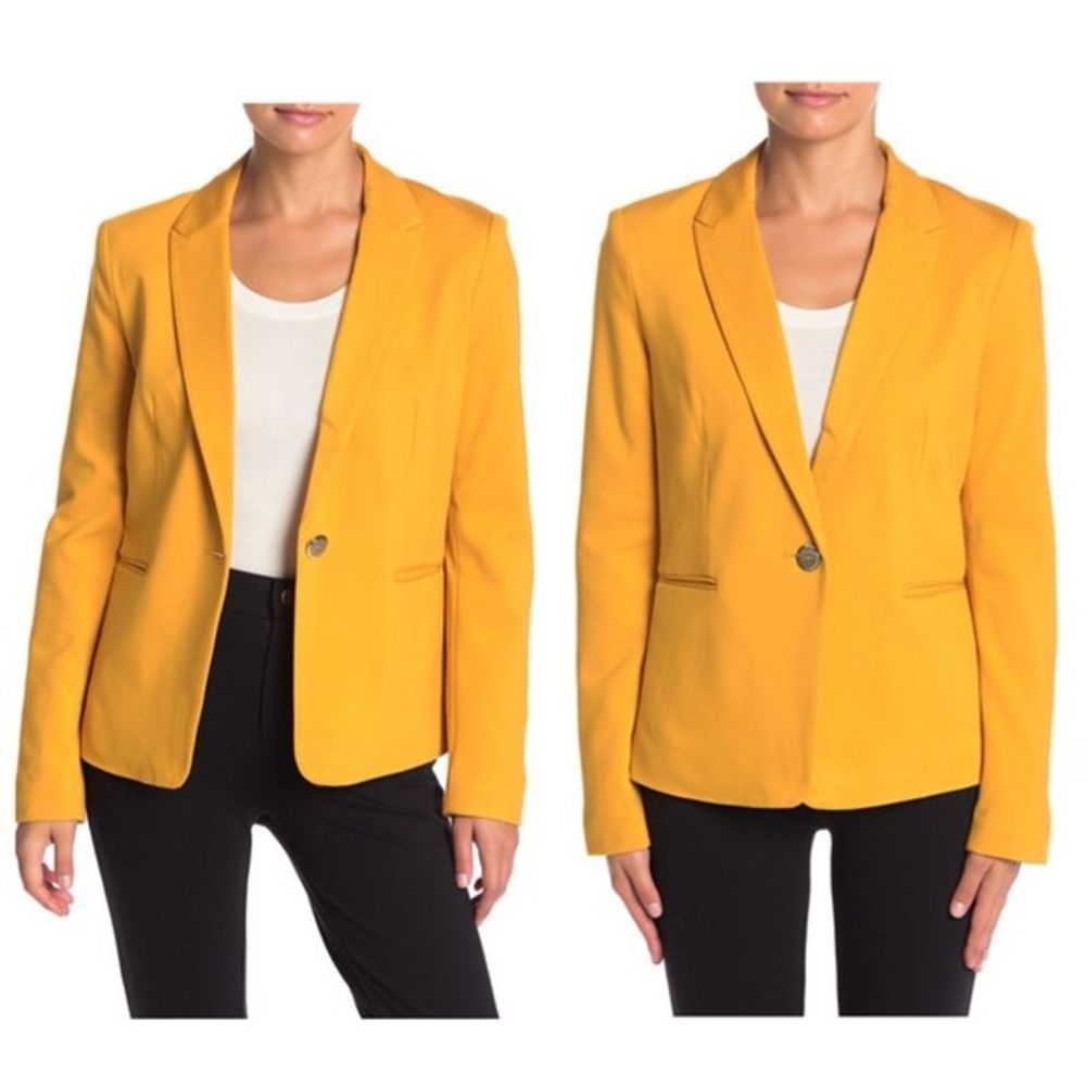 NWT Catherine Malandrino Mustard Yellow Blazer